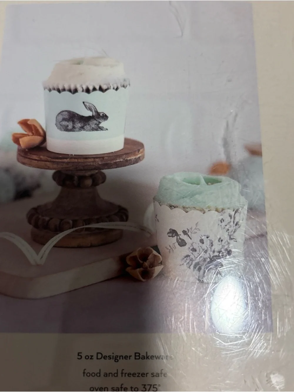 My Minds Eye Set Of 50 Baking Cups Spring Easter Theme Flowers Rabbit